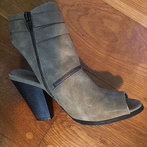 Taupe booties size 8.5